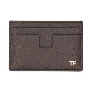 TOM FORD   Men's Brown Leather Cardholder / Wallet     BRAND NEW